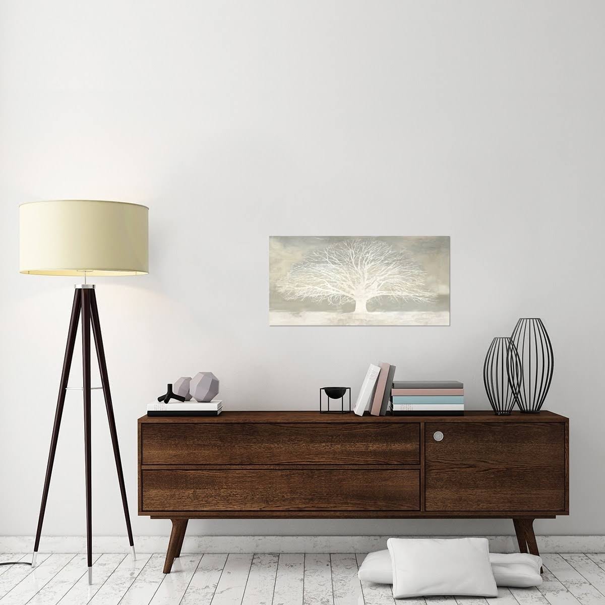 White Tree Stretched Canvas Artwork 18x22H x 36x22W B731