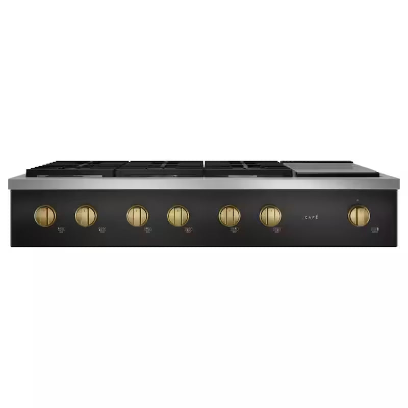Range and Rangetop Handle and Knob Kit in Brushed Brass R53416