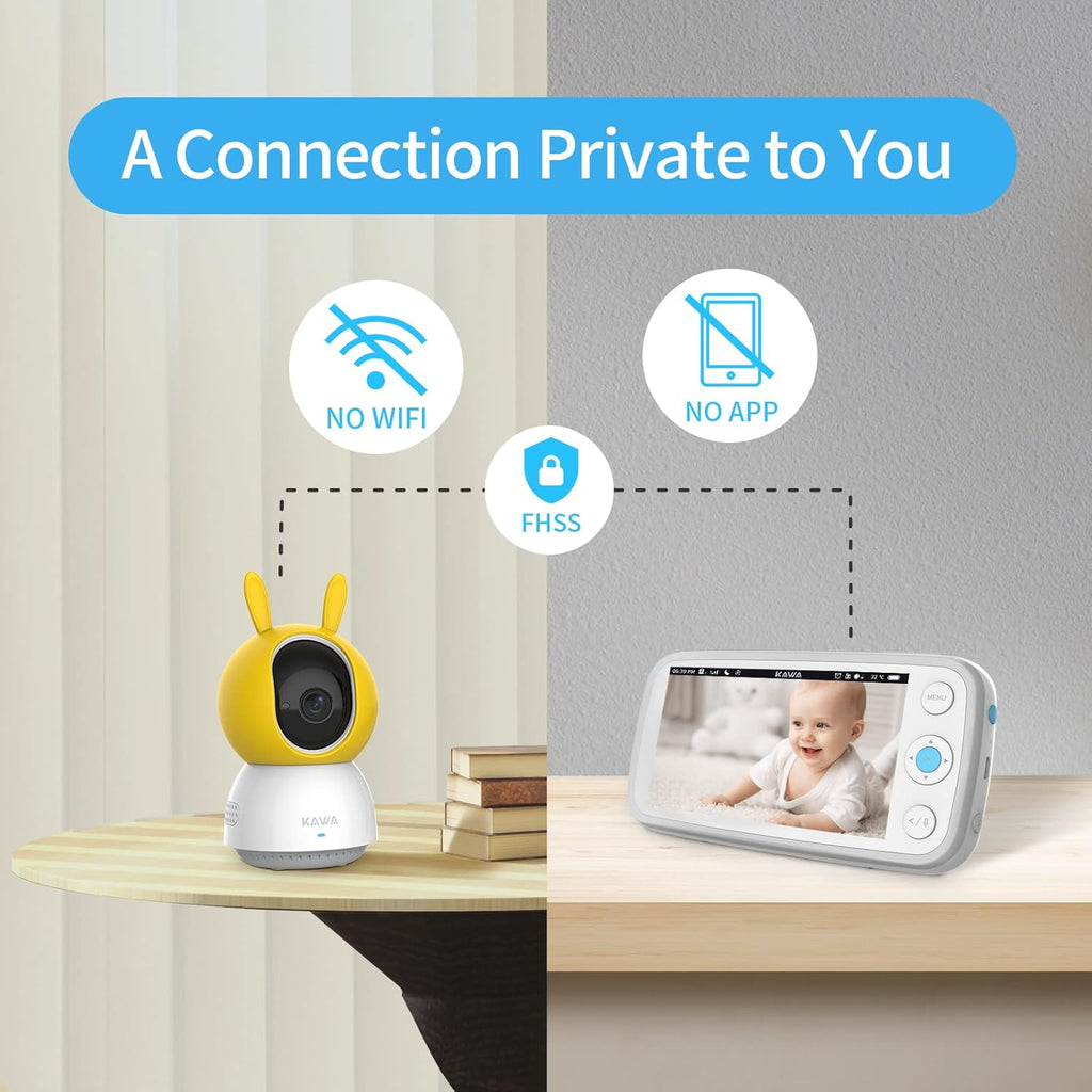 5" 720P HD Video Baby Monitor with Night Vision G132