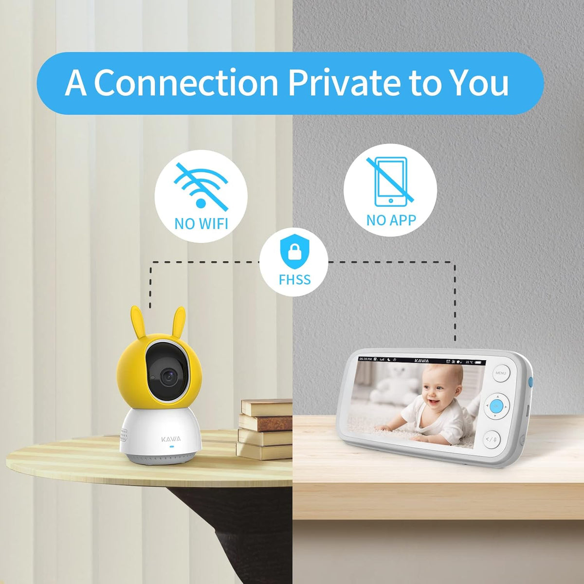 5" 720P HD Video Baby Monitor with Night Vision G132