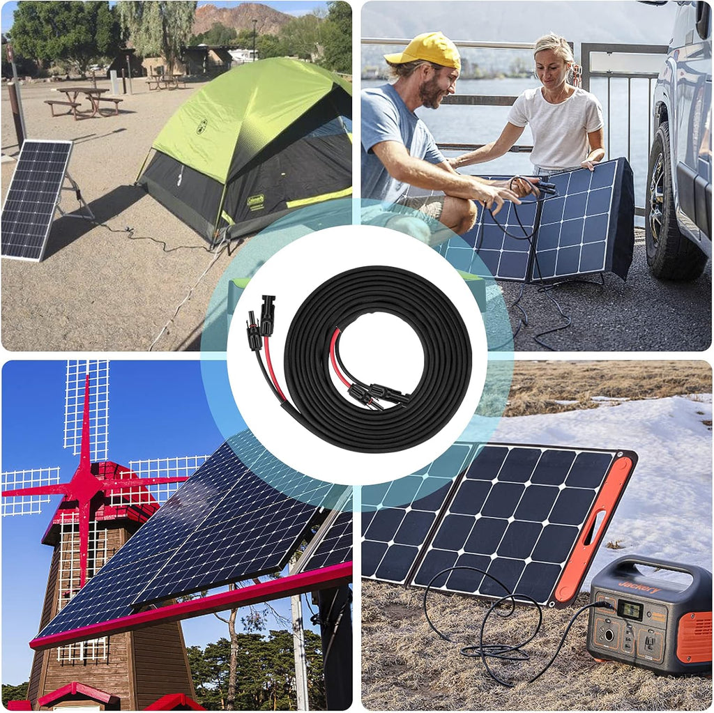6FT 10AWG Solar Extension Cable with Female and Male Connector P544310