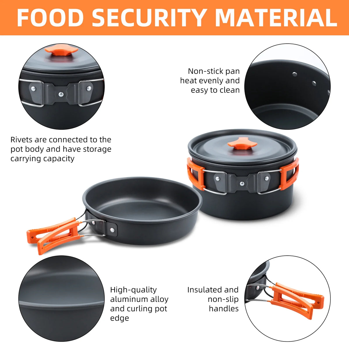 16pcs Camping Cookware Set N3357