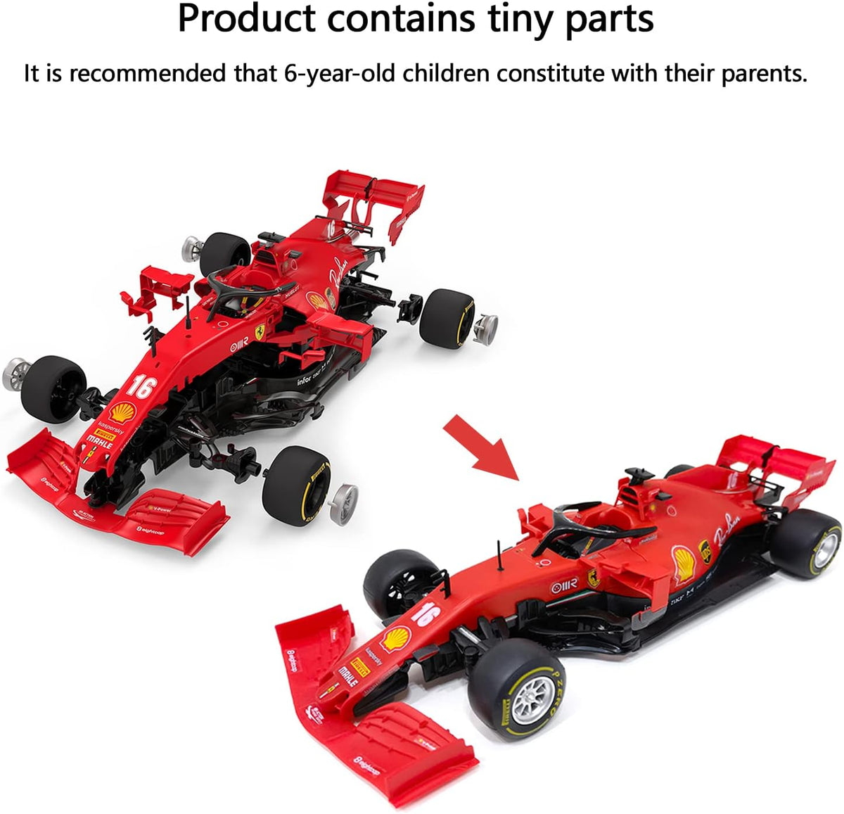 1:16 Remote Control F1 Racing Car Building Blocks Model Pack of 2 M9443