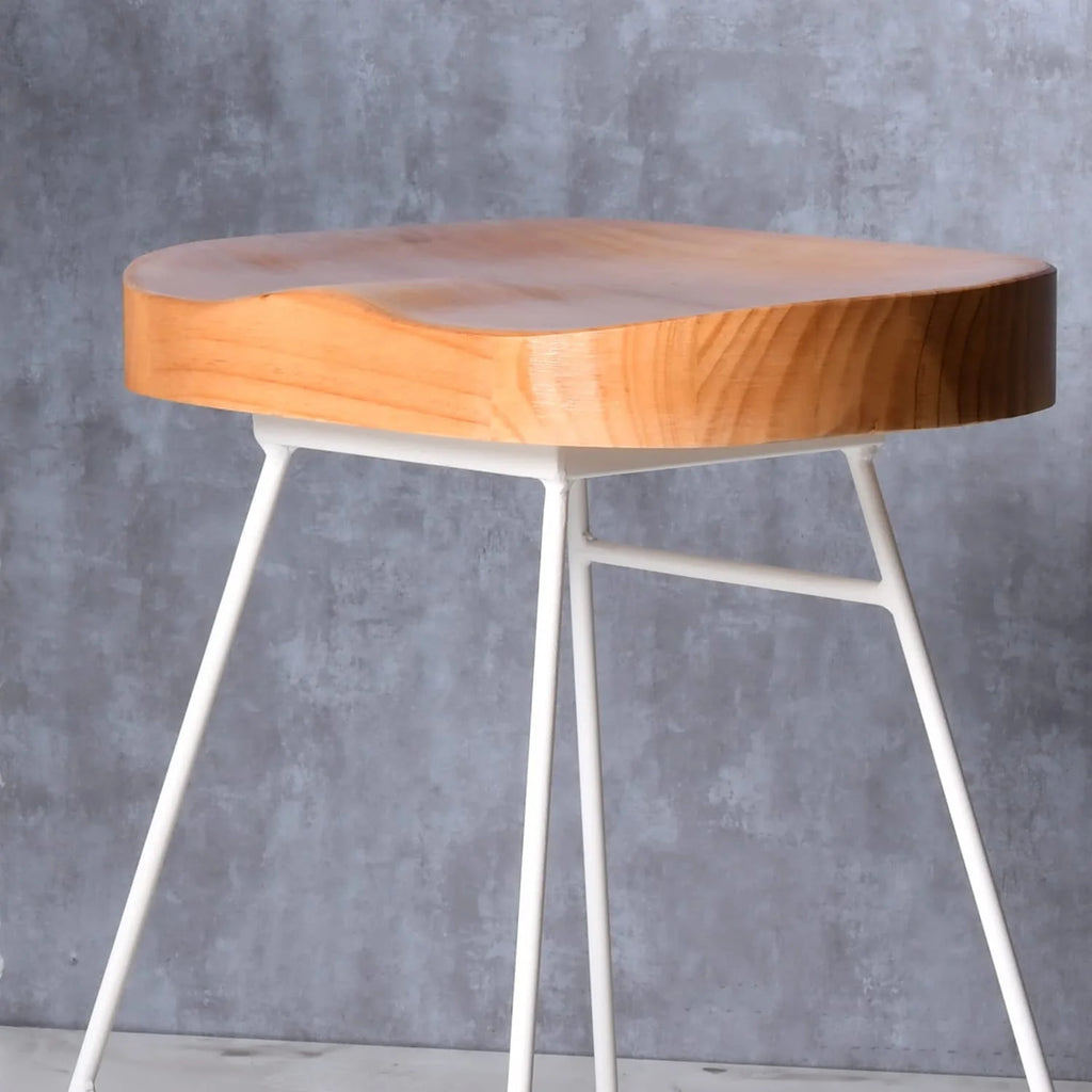 Light Brown Dining Chair with Footrest R918095