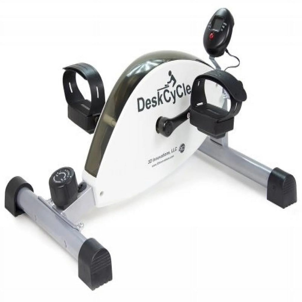 White Under Desk Bike Pedal Exerciser F484646