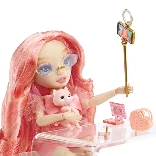 Pink Fashion Doll with Glasses and Accessories Q956181