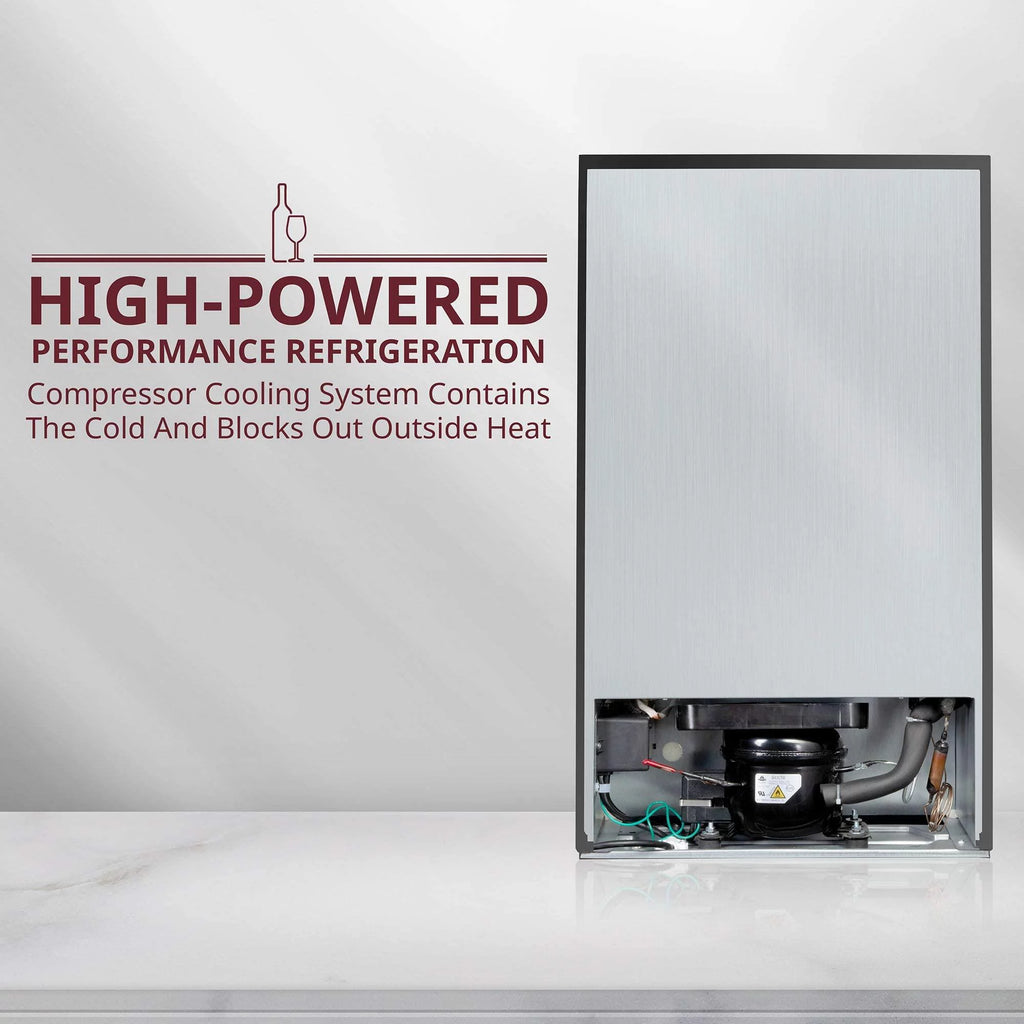 Dual Freestanding 33 Bottle Wine Cooler Y6558