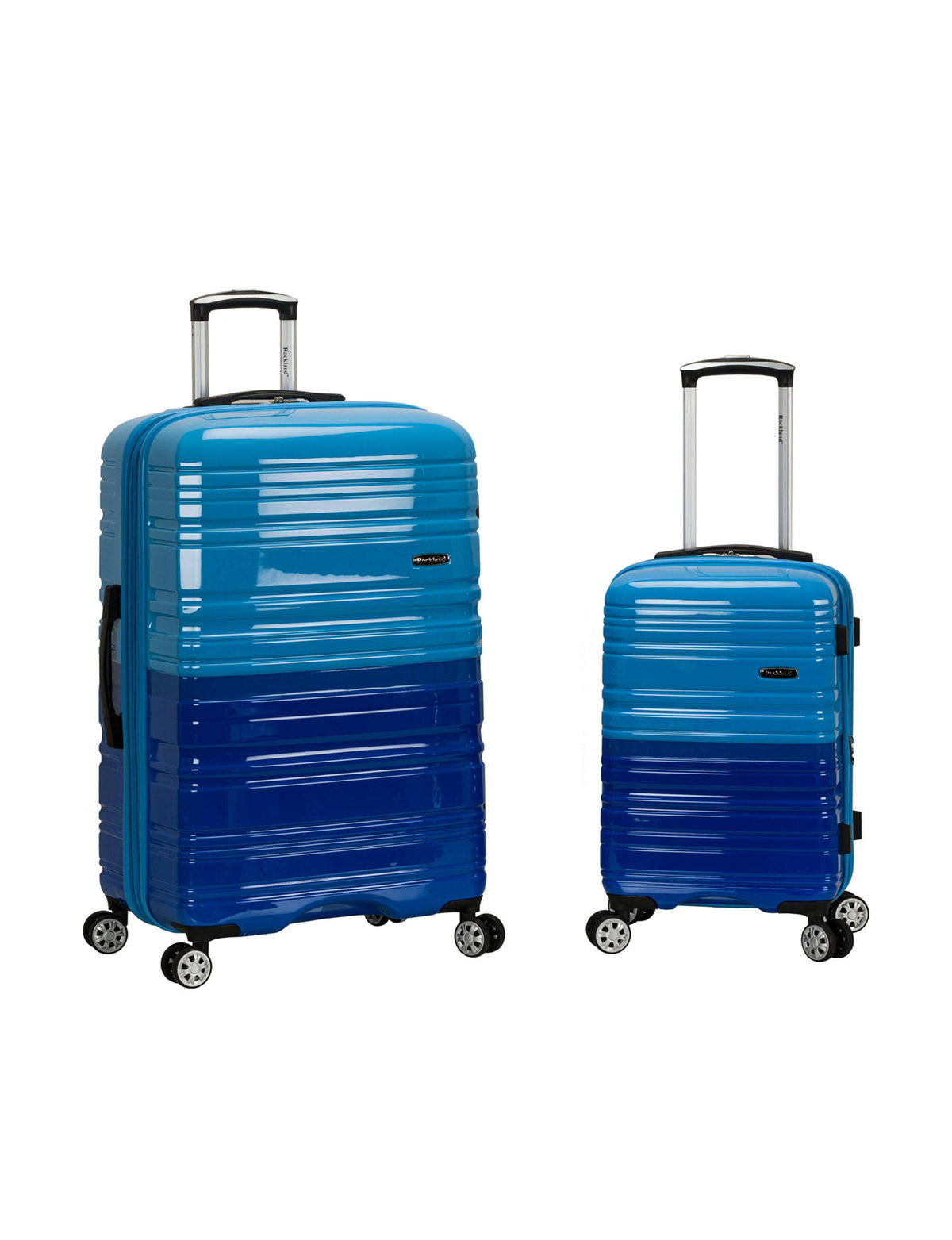 2-Piece Expandable Polycarbonate Spinner Set Blue X133418