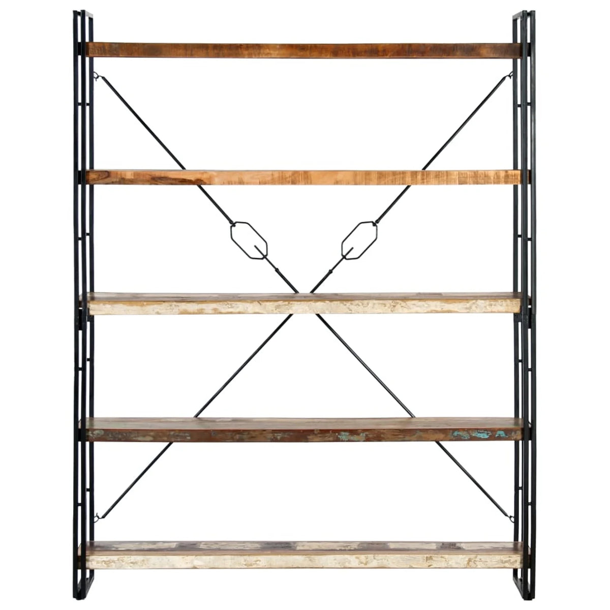 5-Tier Solid Reclaimed Wood Bookcase M83588