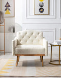 White Upholstered Accent Chair N5698