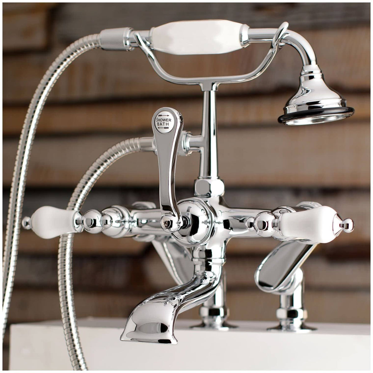 Chrome Clawfoot Tub Faucet with Hand Shower K697715