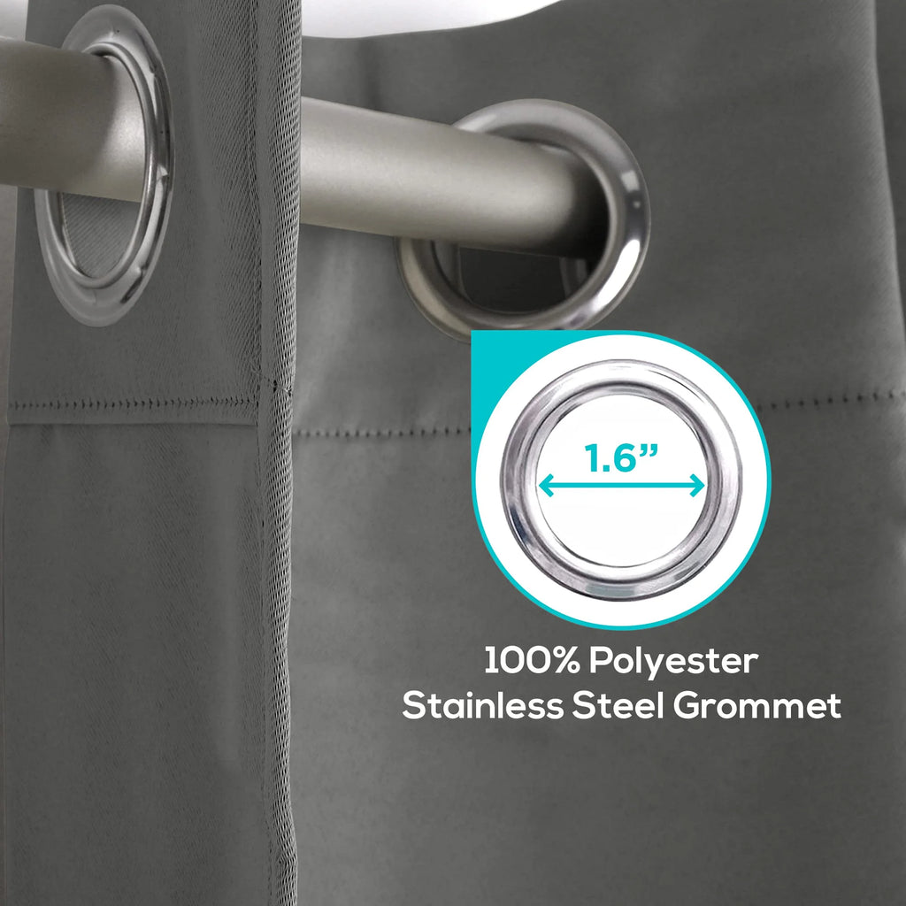 Grey 52x84 inch Grommet Blackout Curtains G697