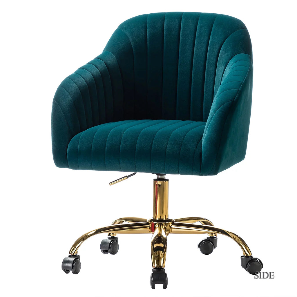 Green Velvet Adjustable Swivel Task Chair Y255928