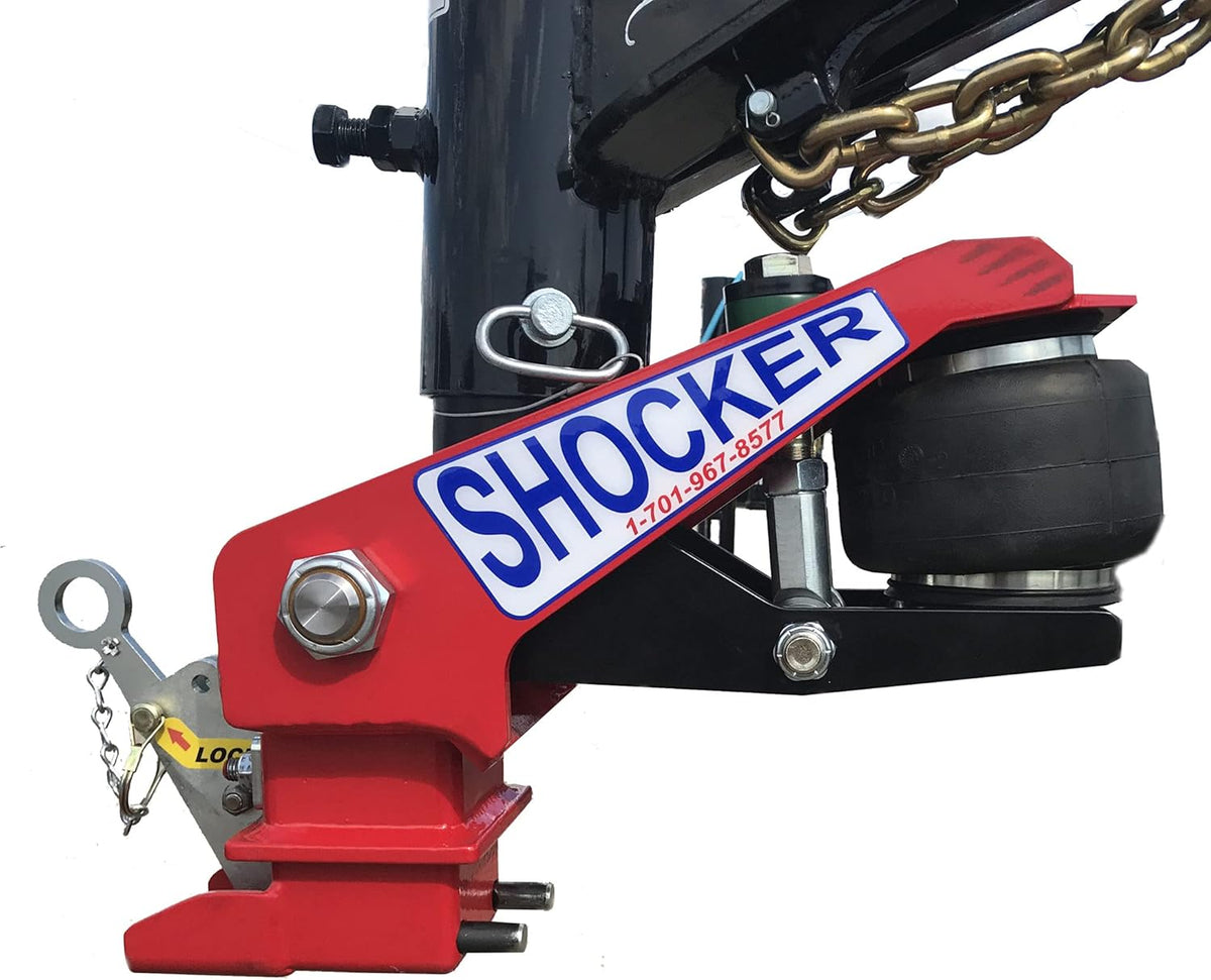 Gooseneck Air Hitch & Coupler, Round 4" Angled Pin 30K SL Coupler O31703