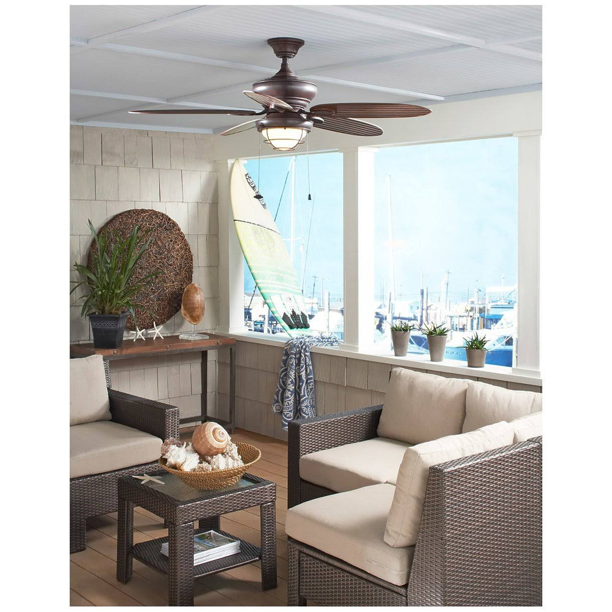 Rust 52x22 Ceiling Fan D30322