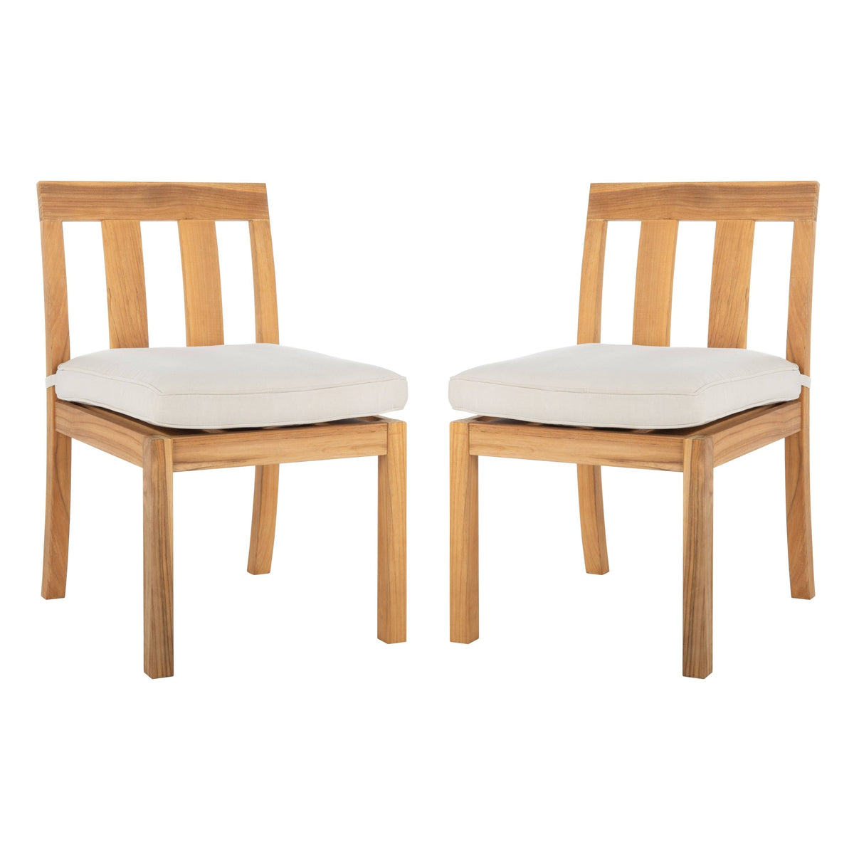 Teak Dining Chair Natural Set of 2 O619964