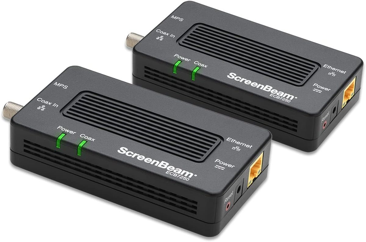 Bonded MoCA 2.5 Network Adapter Ethernet Over Coax Starter Kit X983