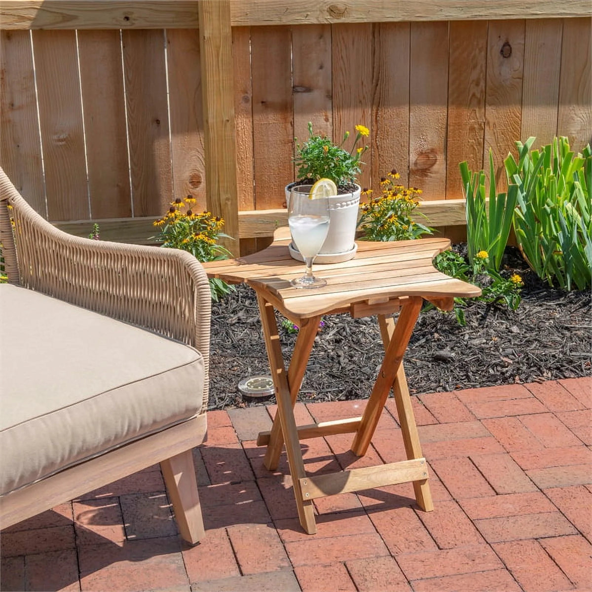Acacia Wood Outdoor Folding Table S241477