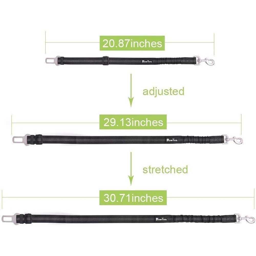 Dog Car Harness Seat Belt Set Adjustable Mesh Breathable O724884