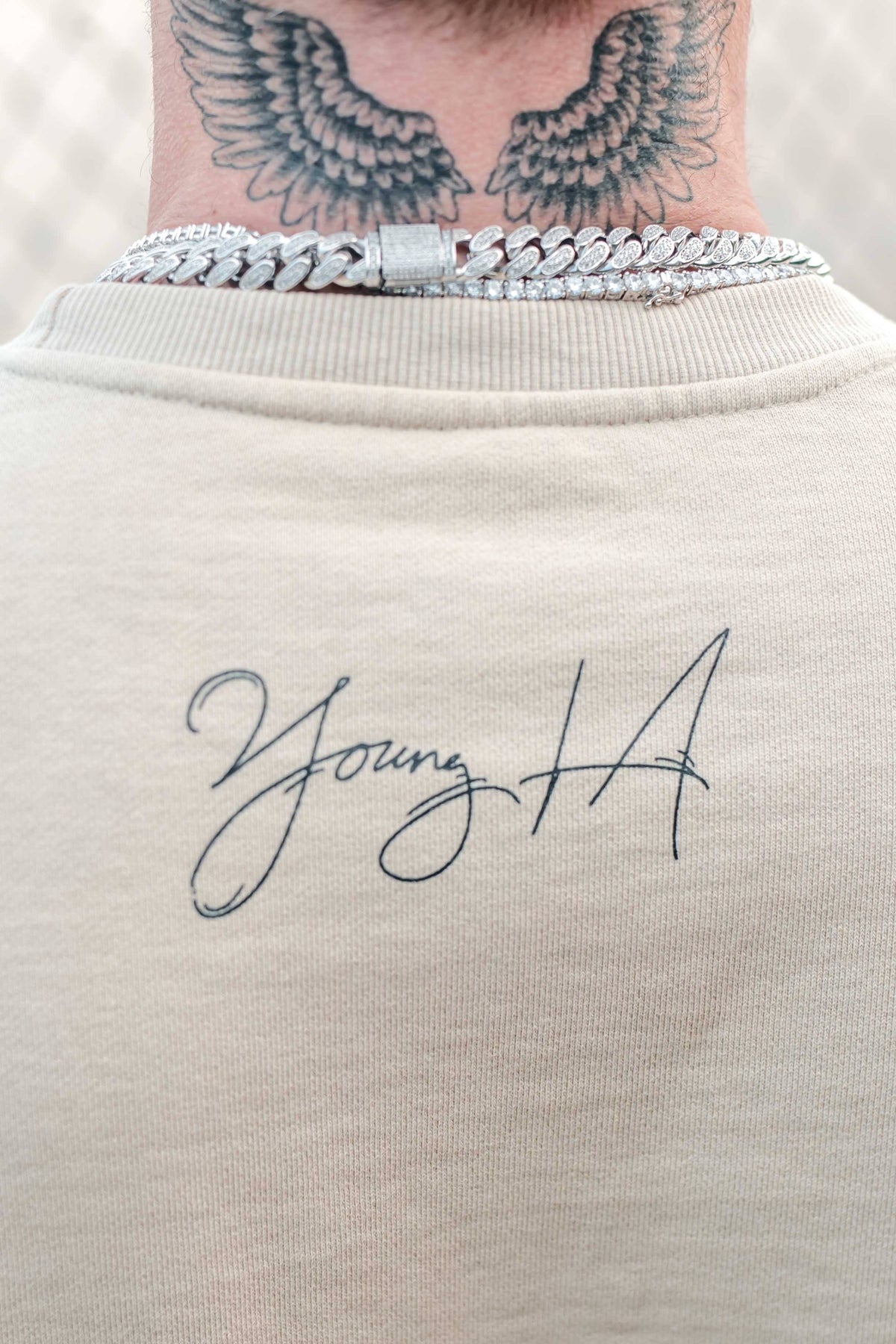 Oversized Crewnecks Sand Wash L2218